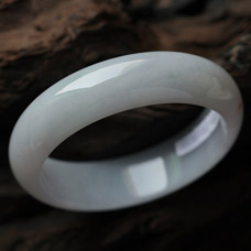 孑然一身緬甸天然A貨冰糯種翡翠手鐲 內(nèi)徑58mm