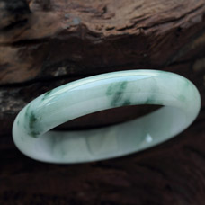 緬甸老坑A貨翡翠冰糯種翡翠手鐲 內(nèi)徑58.5mm