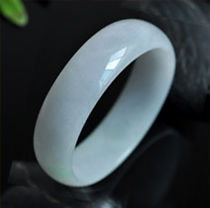 紫氣東來(lái)緬甸天然翡翠A貨玉手鐲內(nèi)徑57.5MM圖